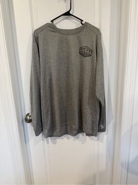 Surfmentality Gray Crewneck Tee with Logo